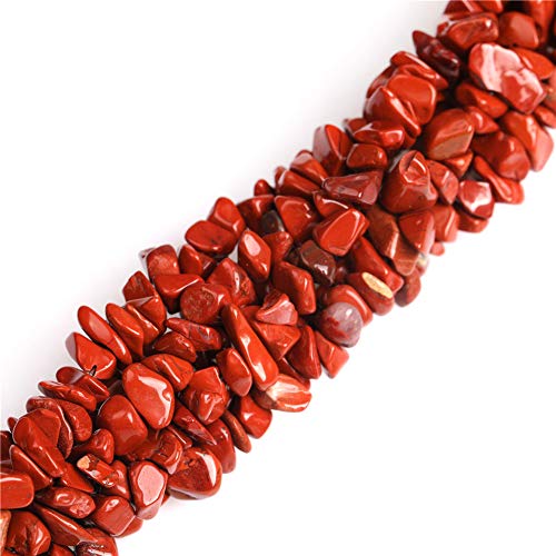 JOE FOREMAN 7-8mm Red Jasper Chips Beads for Jewelry Making Natural Gemstone Semi Precious 34" JOE FOREMAN - Image 1