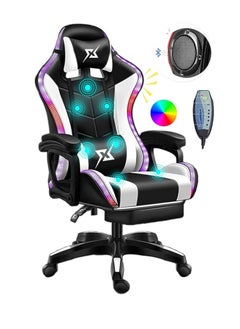 Gaming Chair LED Light Racing ChairE rgonomic Office Massage Chair Lumbar Support and Adjustable Back Bench Bluetooth Speaker - pzsku/Z1E88CBB7D97D3CE780DFZ/45/_/1738070865/fd6dd4d4-943f-416e-829c-85d60bd2aaa5