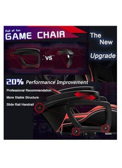 Gaming Chair LED Light Racing ChairE rgonomic Office Massage Chair Lumbar Support and Adjustable Back Bench Bluetooth Speaker - pzsku/Z1E88CBB7D97D3CE780DFZ/45/_/1738070889/1bc91734-fa5f-483b-ab6e-258d03360d54