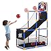 JOYIN Arcade Basketball Game Set with 4 Balls and Hoop for Kids 3 to 12 Years Old Indoor Outdoor Sport Play Easy Set Up Air Pump Included Ideal for Competition - Image 3