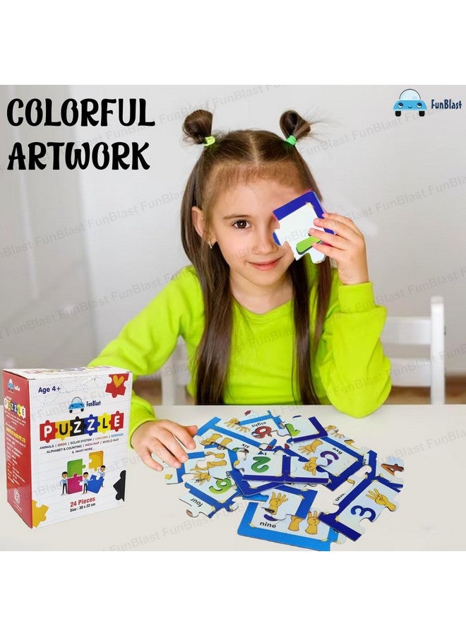 فنبلاست لعبة تركيب الصور المقطوعة للأطفال من سن 3 إلى 5 سنوات - 24 قطعة (متعددة الألوان، مقاس 30×22 سم) - Image 4