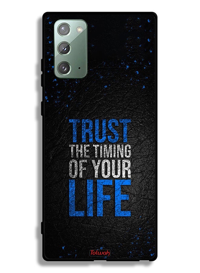 Tolwak Samsung Galaxy Note 20 Protective Case Cover Trust The Timing Of Your Life - Image 2
