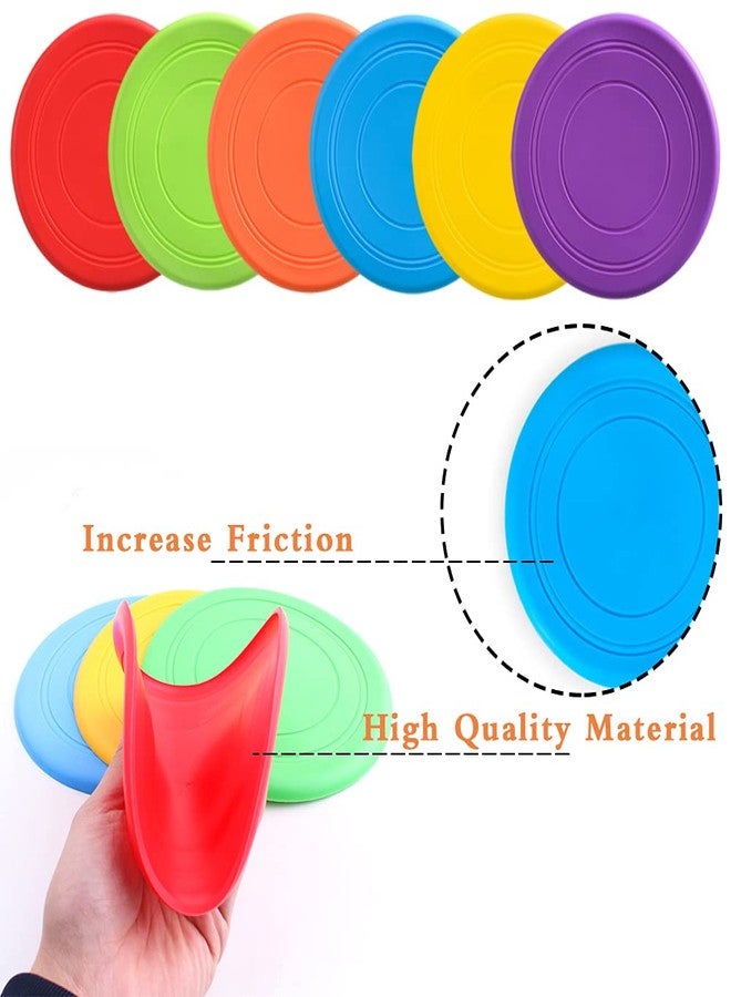 Bvrbaory 6 Pack Dog Flying Discs - Interactive, Soft Floating Saucer for Small, Medium Dogs - Safe on Teeth - Image 3