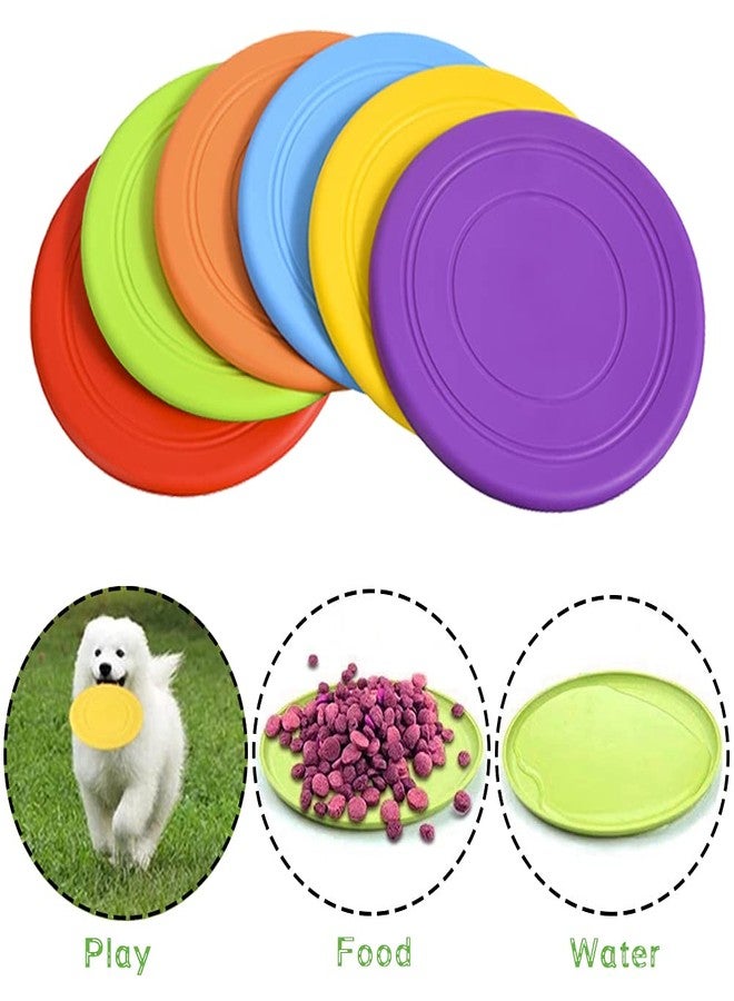 Bvrbaory 6 Pack Dog Flying Discs - Interactive, Soft Floating Saucer for Small, Medium Dogs - Safe on Teeth - Image 4