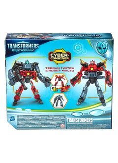 TRANSFORMERS Transformers EarthSpark Cyber-Combiner Terran Twitch and Robby Malto Robot Action Figures, Interactive Toys for Boys and Girls Ages 6 and Up  - Image 3
