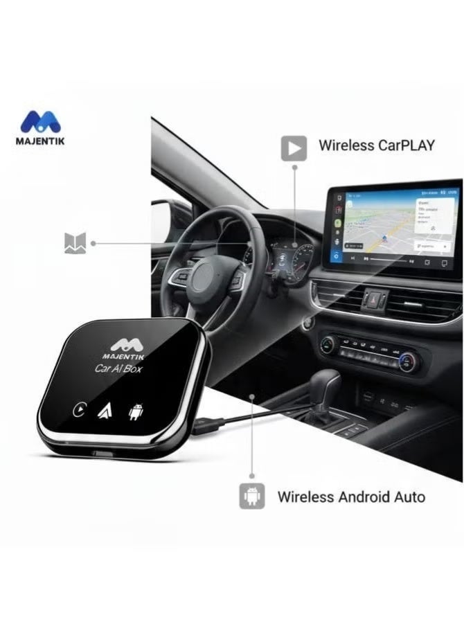 majentik Android Car AI Box MCC-004 - car play Converts Wired to Wireless Connection- carplay - Image 1