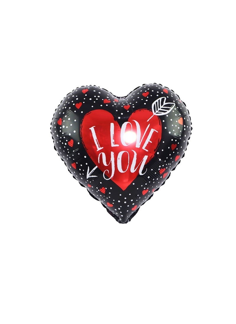 بارتي فن بالون احبك على شكل قلب - تعبير رومانسي في كل تضخيم - Image 1