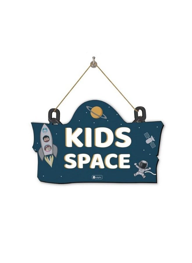 Indigifts Indigifts Jungle-Jalebi Kidspace Printed Kids Wall Hanging 11.05x7 Inch - Wooden Door Wall Hangings for Kids Room| Decorative Items for Girls| Boy| Kids Room| Birthday Gift for Kids  - Image 1