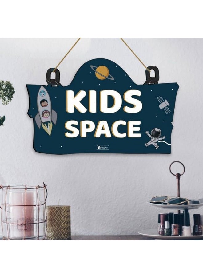 Indigifts Indigifts Jungle-Jalebi Kidspace Printed Kids Wall Hanging 11.05x7 Inch - Wooden Door Wall Hangings for Kids Room| Decorative Items for Girls| Boy| Kids Room| Birthday Gift for Kids  - Image 2