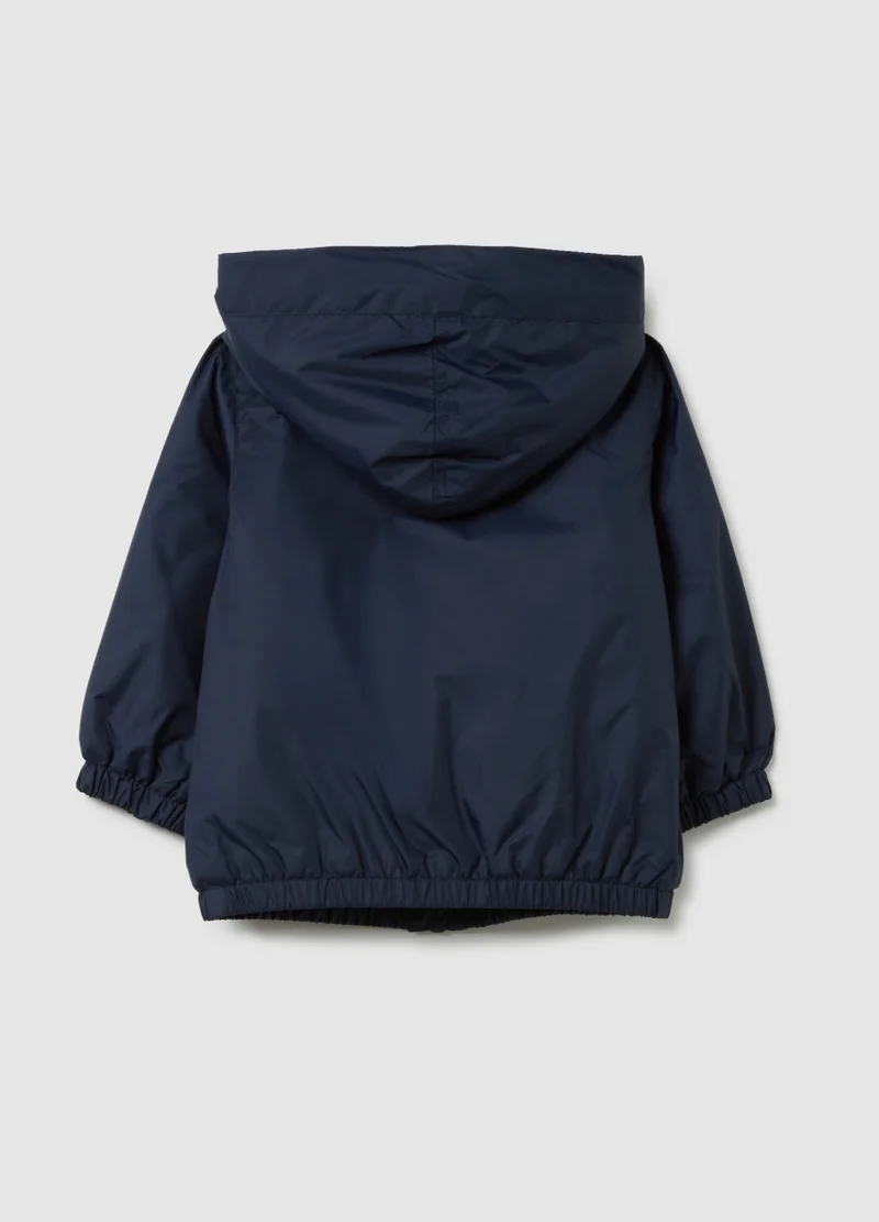 او في اس CHILD'S BLUE REGULAR FIT WATER REPELLENT JACKET