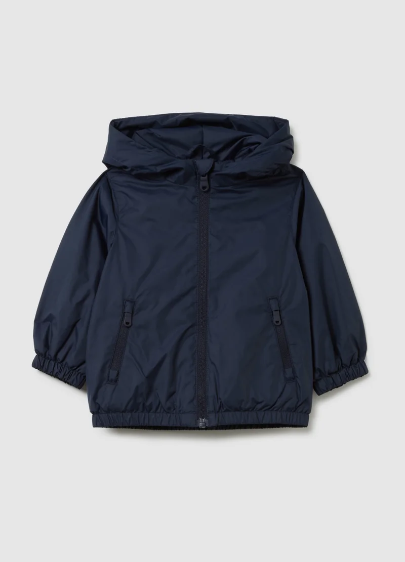 او في اس CHILD'S BLUE REGULAR FIT WATER REPELLENT JACKET