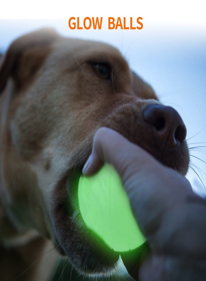 SKIPDAWG Squeaky Glow Dog Ball, Light up Dog Ball Glow in The Dark, Interactive Toys for Dogs Indoor/Outdoor Exercise, Durable TPR Fetch Pet Toys - Image 4