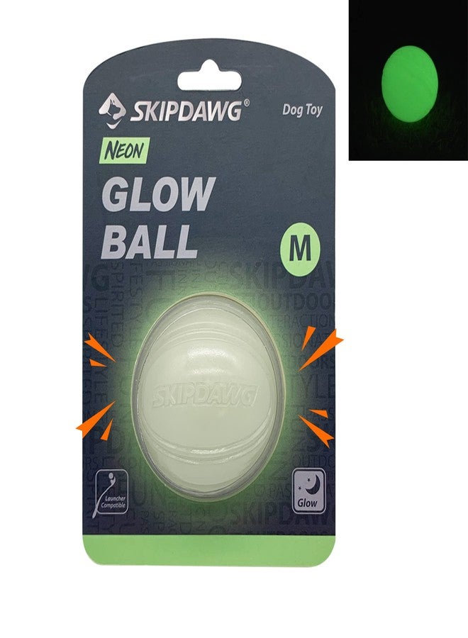 SKIPDAWG Squeaky Glow Dog Ball, Light up Dog Ball Glow in The Dark, Interactive Toys for Dogs Indoor/Outdoor Exercise, Durable TPR Fetch Pet Toys - Image 1
