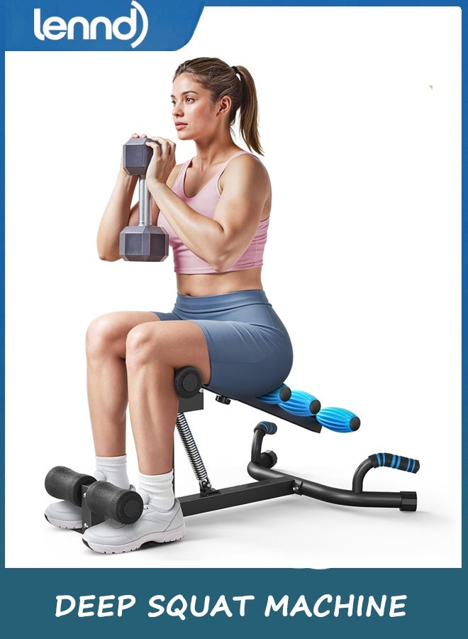 LENND Deep Squat Machine for Women, Adjustable Glutes Trainer Machine, Core & Leg Exercise, Push Up Workout Equipment at Home Gym - Image 1
