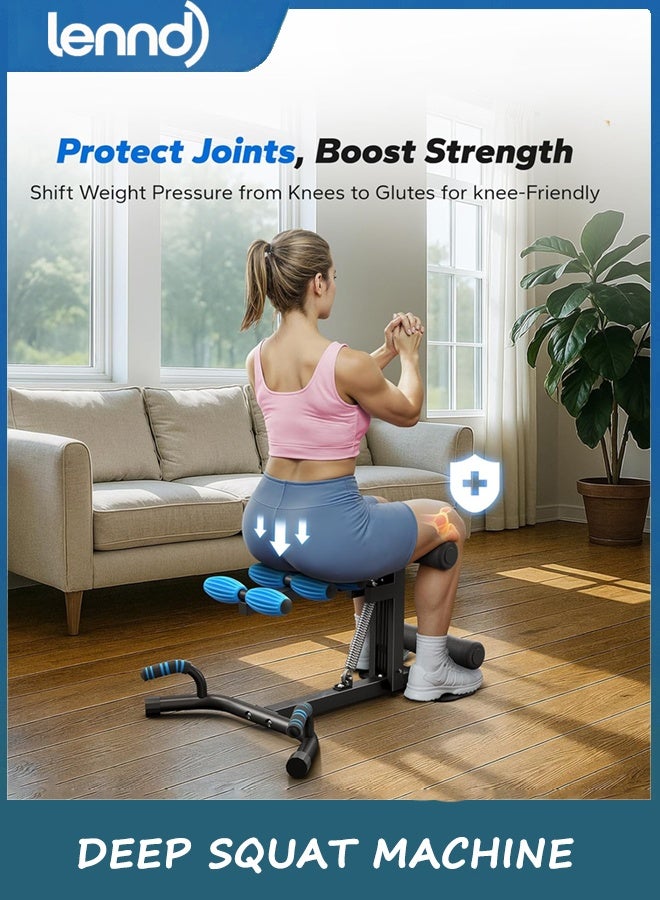 LENND Deep Squat Machine for Women, Adjustable Glutes Trainer Machine, Core & Leg Exercise, Push Up Workout Equipment at Home Gym - Image 3