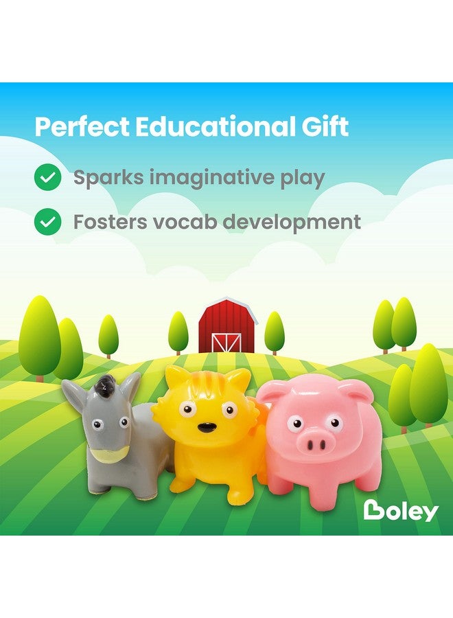 BOLEY Boley Farm Animals Bath Toys Bucket - Includes 12 Colorful Fun Free Bathtub Toys & Pool Toys for Kids & Toddlers Ages 2 and Up! - Image 3