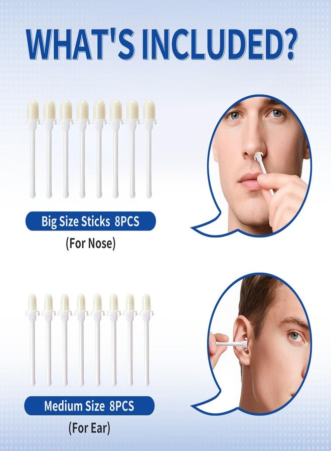 Beauty7 Nose Wax Kit, Ready to Use Waxing Sticks- Nose and Ear Epilation, Easy to Use, Safe and Natural Hair Removal Kit- 16 Wax Sticks - Image 5