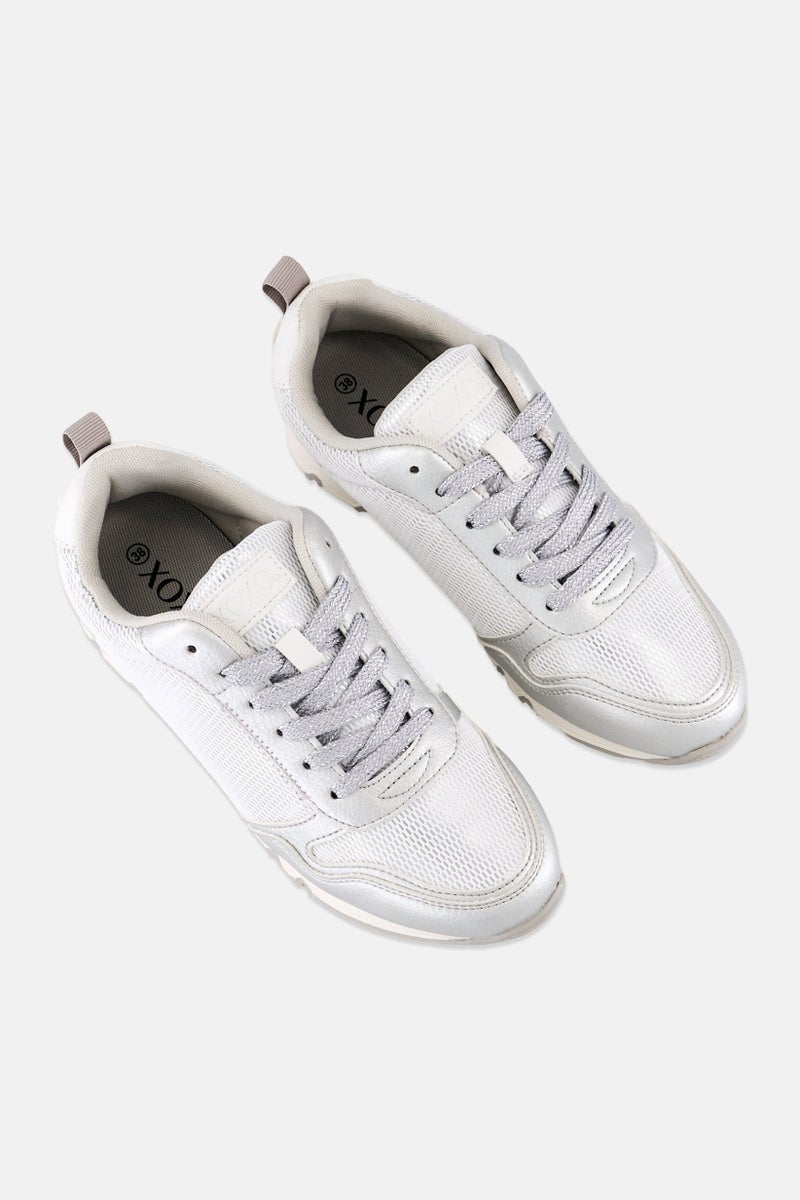 XOXO Women Lace Up Casual Shoes, Multicolor - Image 4