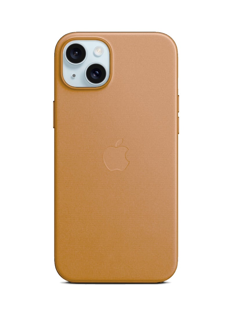 دبليو تيك غطاء حماية من السيليكون السائل الناعم مع MagSafe لهاتف أبل آيفون 15 بلس 2023 برتقالي - Image 2