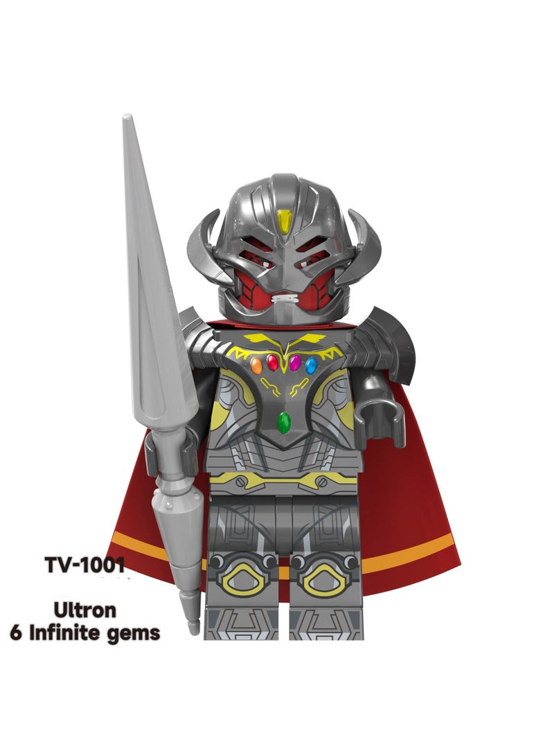 Nariele سلسلة سوبر إنجليزي TV6201 جوهرة آوشوانغ كابتن أمريكي لي لعبة تجميع 8 قطع - Image 2