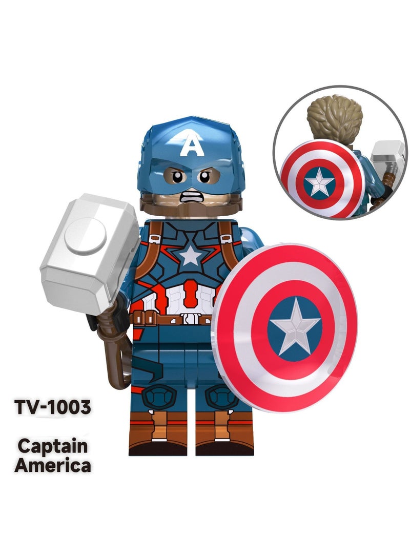 Nariele سلسلة سوبر إنجليزي TV6201 جوهرة آوشوانغ كابتن أمريكي لي لعبة تجميع 8 قطع - Image 4