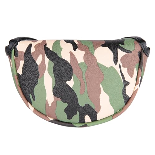 Golf Builder Green Camouflage Golf Club Mid Mallet Head Cover Small Mallet Cover for Center Shaft Putter - Image 2