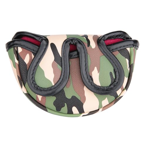 Golf Builder Green Camouflage Golf Club Mid Mallet Head Cover Small Mallet Cover for Center Shaft Putter - Image 1