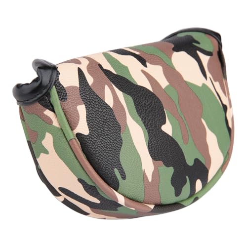 Golf Builder Green Camouflage Golf Club Mid Mallet Head Cover Small Mallet Cover for Center Shaft Putter - Image 3