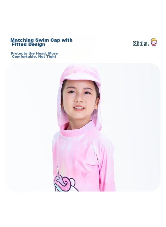 Yuke Children's One-piece Swimsuit For Girls, Big Medium Small Kids Surfing Suit, Sun Protection Girls' Swimwear - Image 2