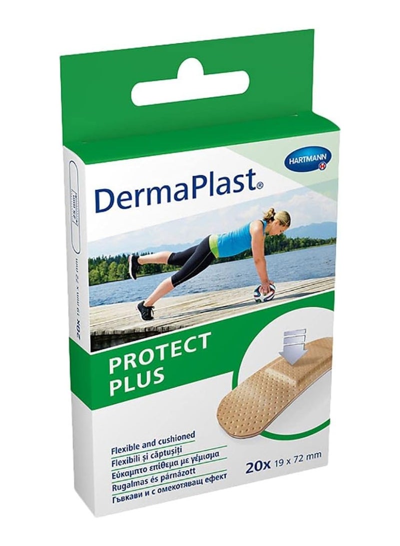 DERMAPLAST شرائط لاصقة ديرما بلاست بروتكت بلس 19 × 72 مم، 20 - Image 1