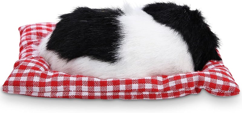 Dpofirs Soft Plush Dog Doll With Interactive Sound | Stuffed Animal Toy For Baby Sleep & Kids Companion (Black and white can call a puppy) - Image 1