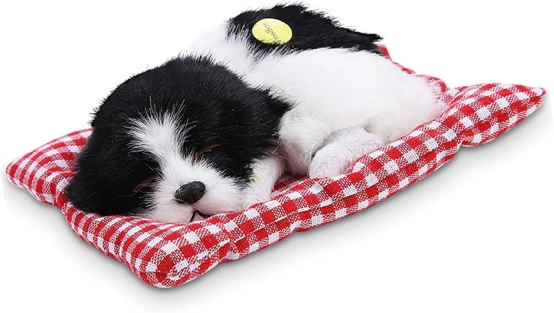 Dpofirs Soft Plush Dog Doll With Interactive Sound | Stuffed Animal Toy For Baby Sleep & Kids Companion (Black and white can call a puppy) - Image 3