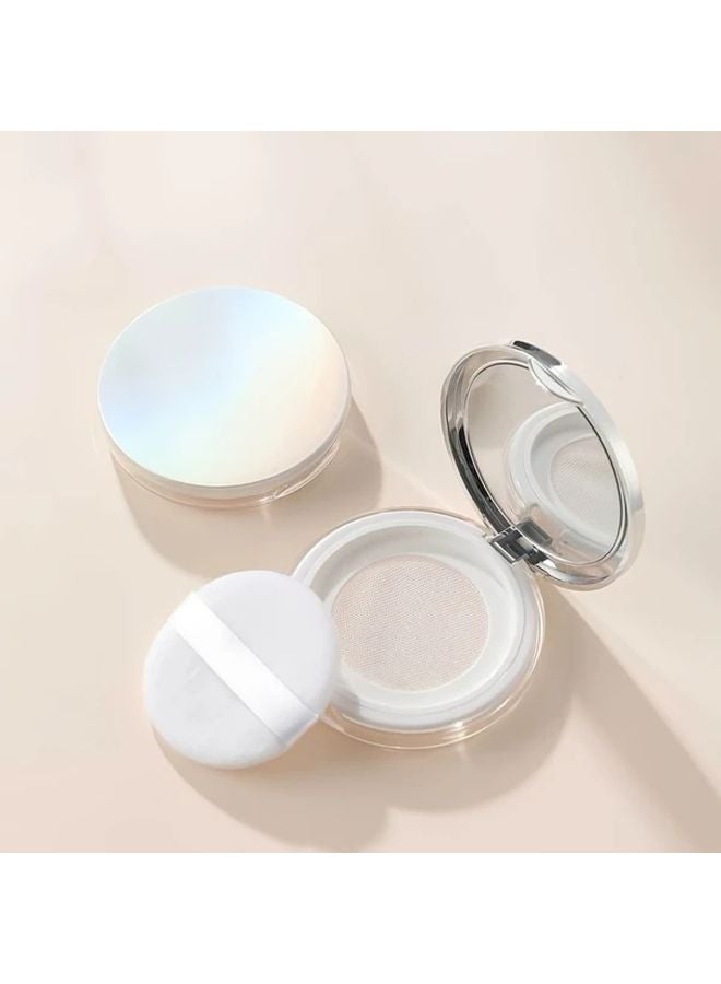 Compact Leak Proof Mini Travel Cosmetic Case Flip Top Lid 2 95 Inch Size Argent Color - Image 1
