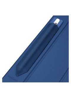 Procases ProCase Pencil Holder Sticker for Apple Pencil 1st and 2nd Gen, Elastic Stylus Pocket Pouch Adhesive Stylus Pen Sleeve Attached to Case for Apple Pencil and Other Stylus Pens -Navy  - Image 1