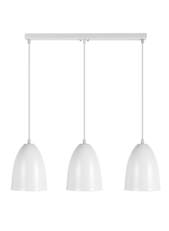 الروضة للإضاءة نجفة شوت 3 لمبة | حديث ديكور LED E27 معلقة مصباح سقف اضاءة داخلية مصباح معلق دلاية سقف مودرن نجفة | مناسبة لأي غرفة | | اللون: أبيض | المقاس: 70x65 سم