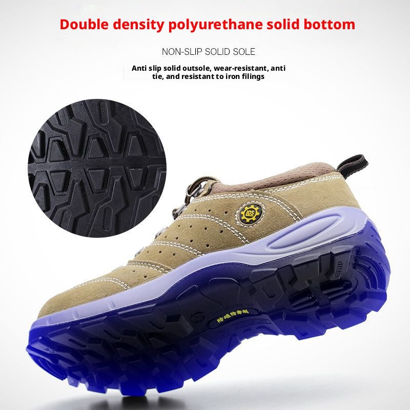 Men's Steel Toe Safety Shoes, Cowhide Leather, Puncture Resistant, Work Shoes - Image 2