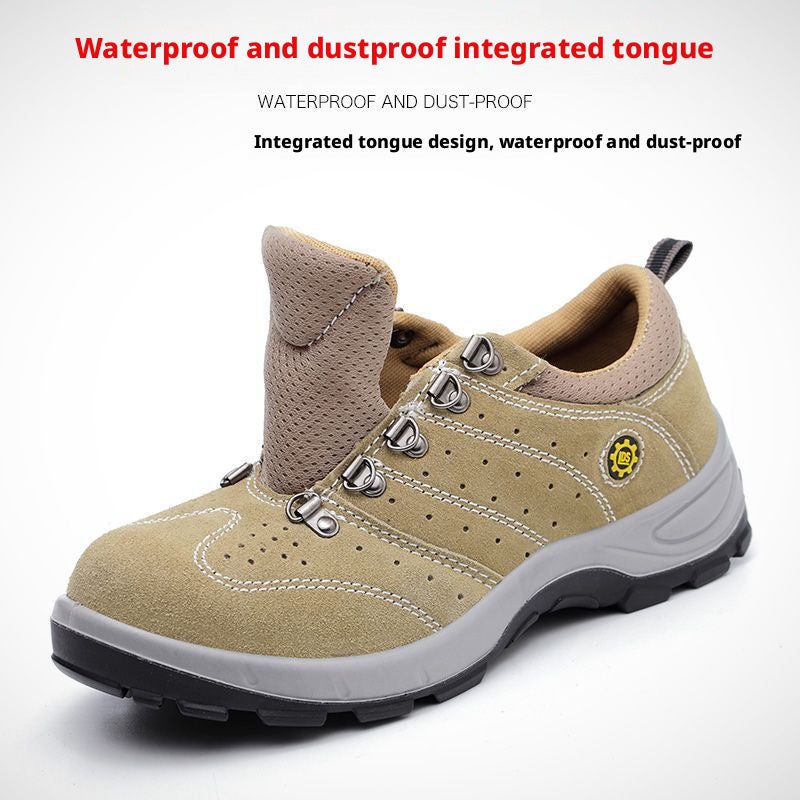 Men's Steel Toe Safety Shoes, Cowhide Leather, Puncture Resistant, Work Shoes - Image 3