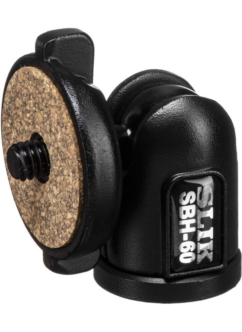 SLIK SLIK SBH-60 Small Compact Ballhead, Supports 1.25 lbs., Black (618-606)  - Image 2