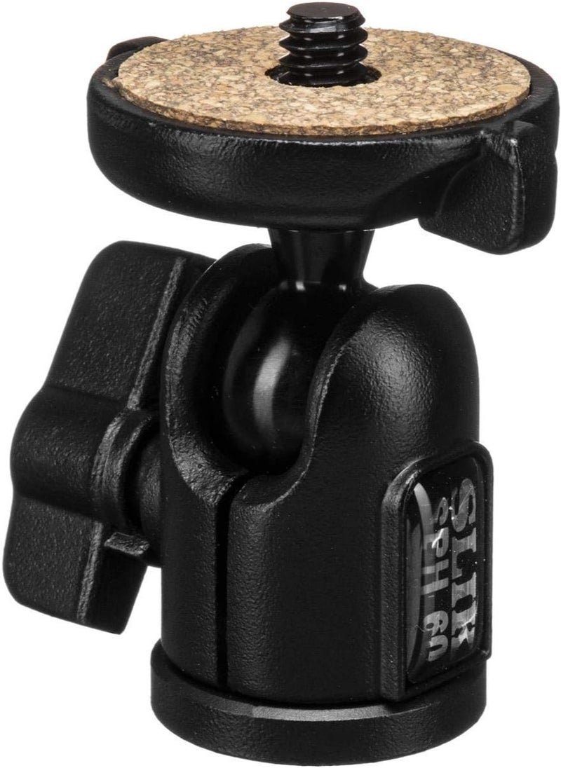 SLIK SLIK SBH-60 Small Compact Ballhead, Supports 1.25 lbs., Black (618-606)  - Image 1