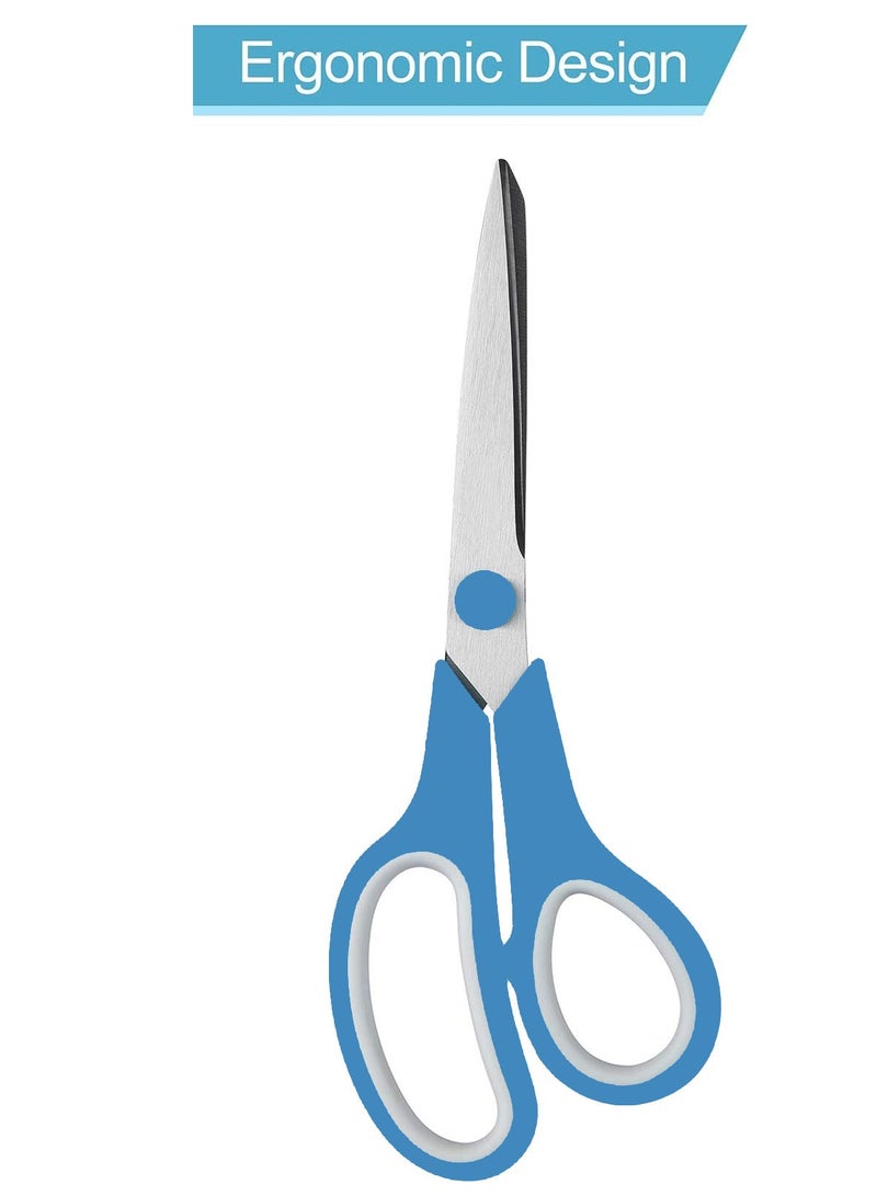 Zoro Scissors Comfort Grip 8 Inch MultiPurpose Heavy Duty Durable Stainless steel and Sharp Blade for Universal Cutting  - Image 3