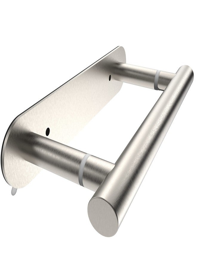 Ruacq Self Adhesive Toilet Paper Holder Brushed Double Post Pivoting Tissue Holders Roll Holder Hangers Bathroom Tissue Roll Holder SUS 304 Stainless Steel Modern Wall Mounted or Self-Adhesive - Image 1