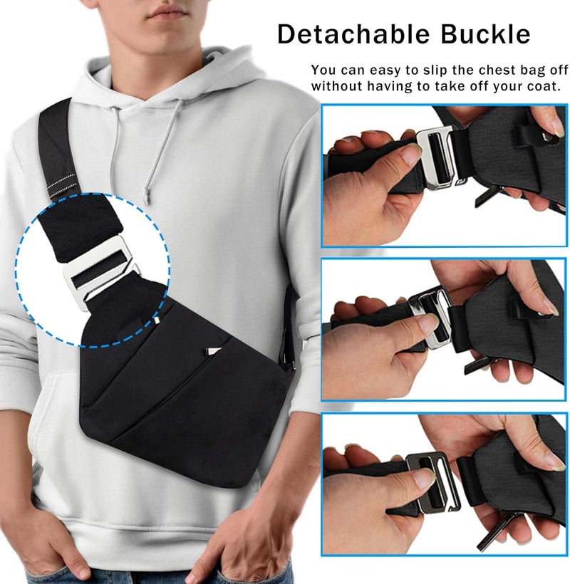 VADOO Sling Bag - Anti-theft Crossbody Shoulder Bag for Men and Women - Image 5