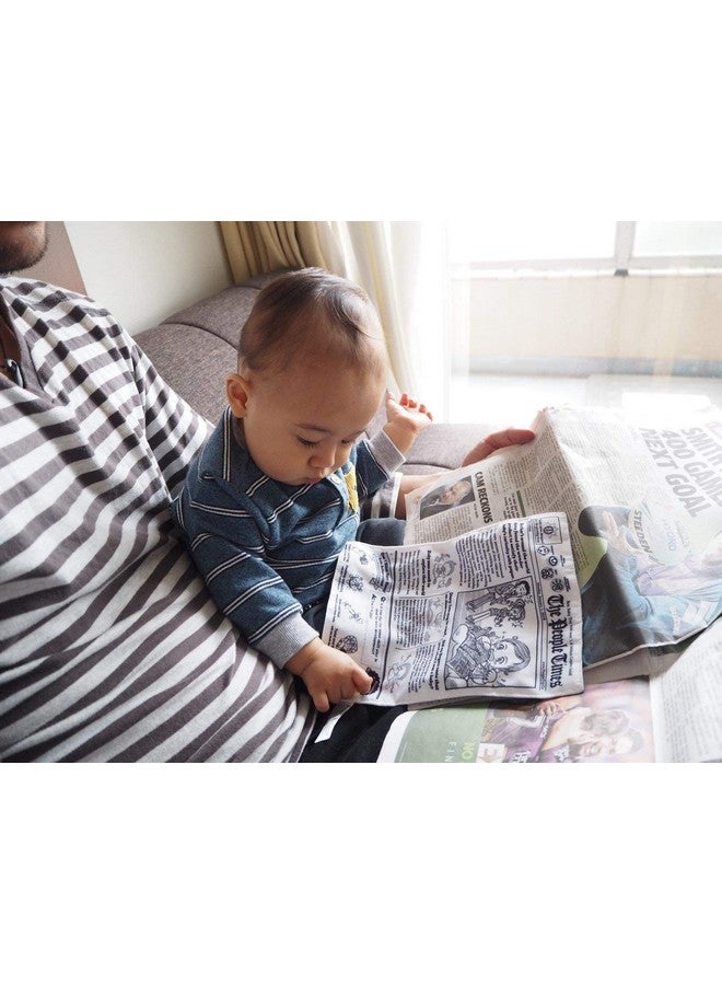 People People Brain Builders: Baby Newspaper - Crinkly Baby Toy - Image 5
