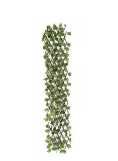 BLOOMING TIME Expandable Wooden Fence With Artificial Faux Plant Leaves  - Image 5