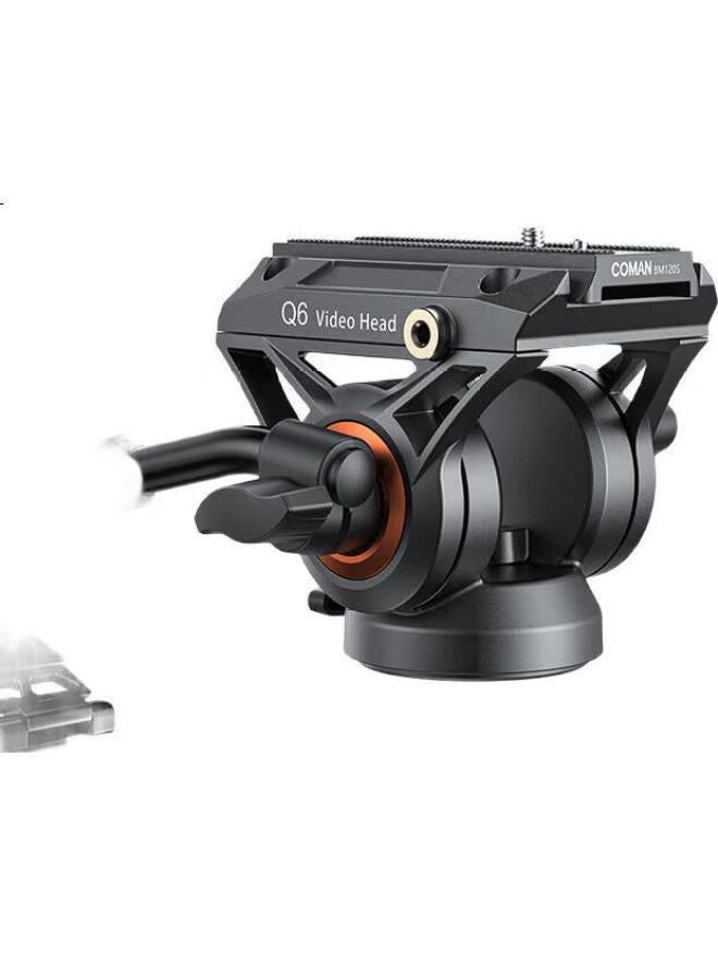 COMAN Q6 Hydraulic Pan Tilt Camera Tripod Professional Photography Video Portable Tripod Dslr Mobile Stable Support Compatible With Manfrotto/Dji Stabilizer Damping Pan Tilt - Image 2