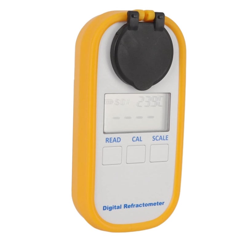 Durability boosted processed material Digital Meter Refractometer, 0‑80% Scale Range for White Handheld Refractometers Alcohol Volume Percent Measurement Concentration Tester Store exclusive new item Backup reserve local stock No shipping delay Pre-stock well-packed goods Reliable durability Limited stock Combine quality & fair price Domestic distribution ready Upgraded new version Cross product compatible Globally trusted quality Big & small space compatible Offer ending soon Shock rubber edge Hanging space save Worldwide popular practical build Wear resistant Worldwide simple practical design Single & bulk storage compatible User tested optimized build Field test upgraded craftsmanship Nationwide courier network Light & sturdy Market trending pick - Image 1
