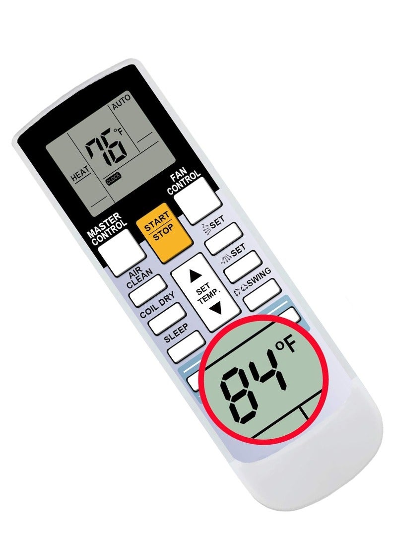 ELTRAZONE Replacement Remote Control for Fujitsu Air Conditioners AR-RAH2U, AR-RAH1U, AR-RAE2U, AR-RAE1U, AR-RY3, AR-RY4, AR-RY5, AR-RY6, AR-RY7, AR-RY10, AR-RY11, AR-RY12, AR-RY14, AR-RY15, AR-RY16, AR-RY17, AR-RY19 with Battery - Image 4