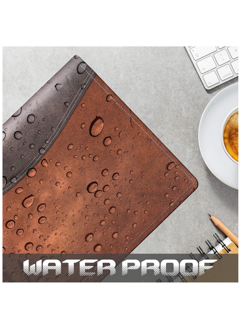 FEDUS Multipurpose Leatherette Professional File Folders  20 Leafs For Men And Women Brown - Image 4