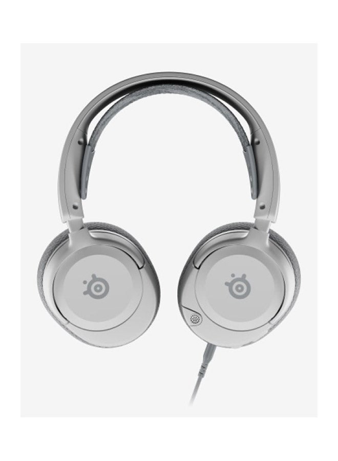 steelseries Arctis Nova 1 Multi-System Gaming Headset, Hi-Fi Drivers, 360° Spatial Audio, AirWeave Memory Foam Ear Cushions, Ultra Lightweight, PC, PS5, PS4, Xbox, White | 61607 - Image 2