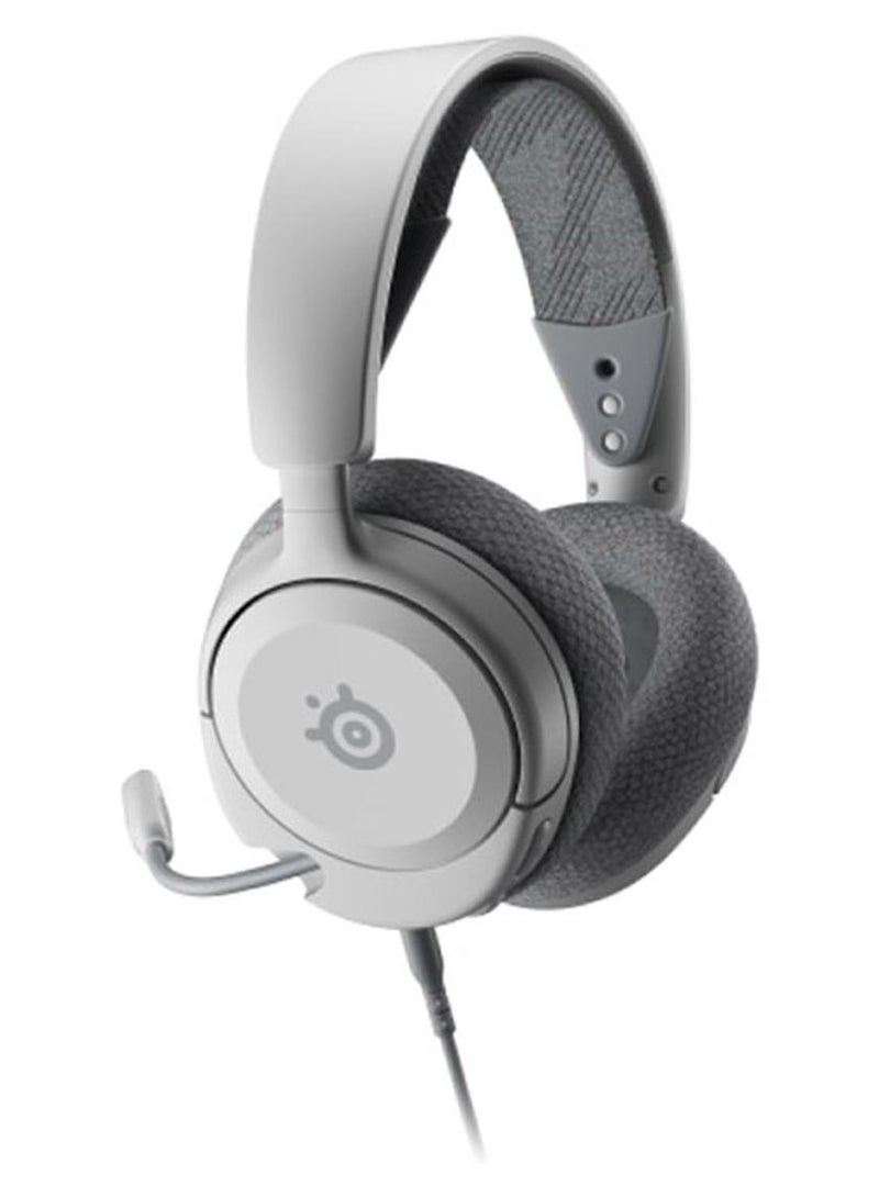 steelseries Arctis Nova 1 Multi-System Gaming Headset, Hi-Fi Drivers, 360° Spatial Audio, AirWeave Memory Foam Ear Cushions, Ultra Lightweight, PC, PS5, PS4, Xbox, White | 61607 - Image 1